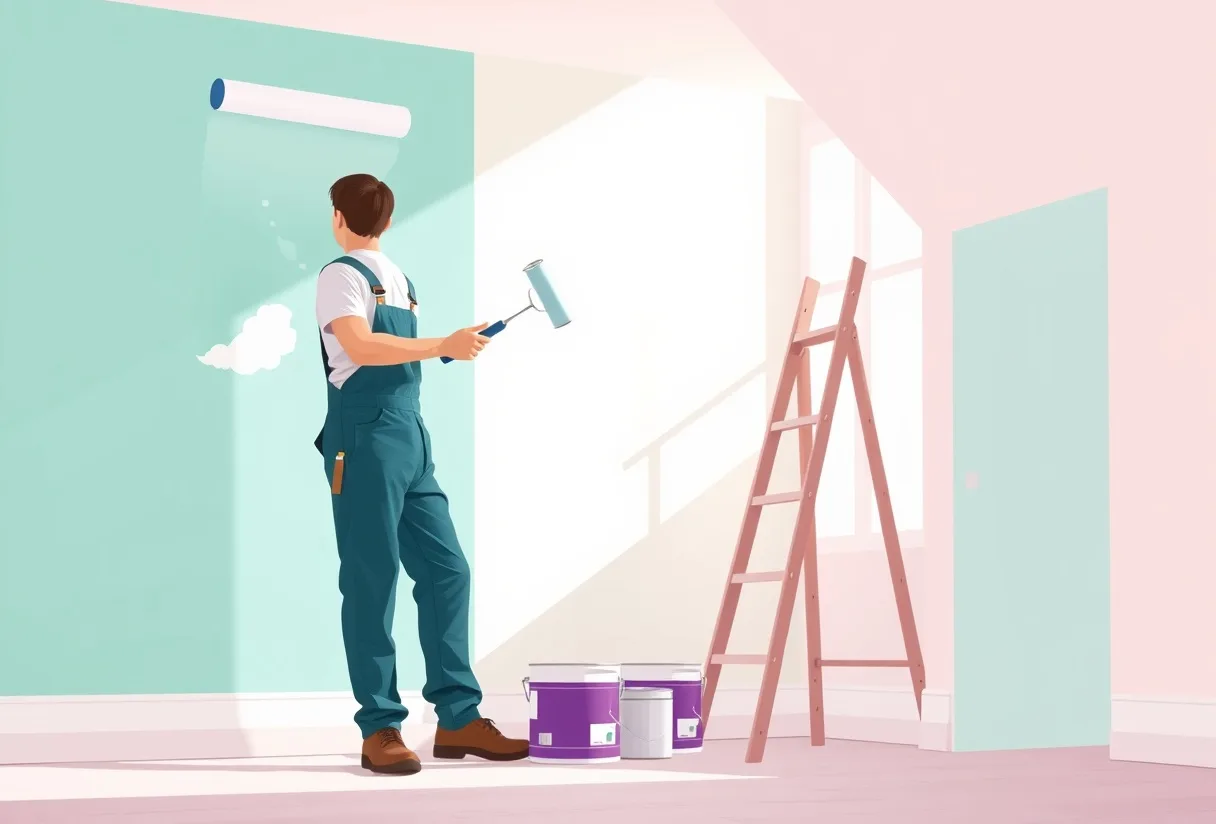 Peintre Valentigney 25700 en intervention sur un chantier